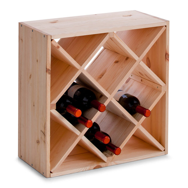 Weinregal für 24 Flaschen aus Holz